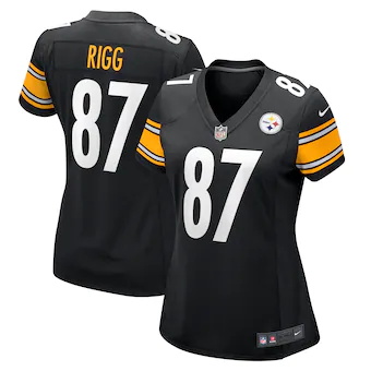 womens nike justin rigg black pittsburgh steelers game play